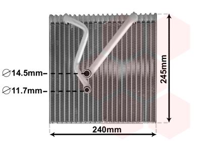 VAN WEZEL Испаритель, кондиционер 5800V241